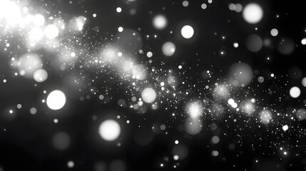 Poster - A breathtaking display of shimmering twinkling snowflakes and celestial sparkles against a dark enchanting backdrop  This image evokes a sense of wonder and magic