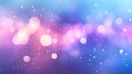 Aufkleber - Abstract Colorful Ethereal Bokeh Lights with Sparkling Glitter Particles on a Dreamy Vibrant Gradient Background  Magical Mystical and Mesmerizing Digital Backdrop for Festive Design Projects