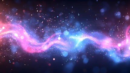 Aufkleber - Breathtaking abstract background of glowing colorful cosmic swirls and flowing energy in a mystical galactic nebula  Surreal and fantastical space themed digital artwork