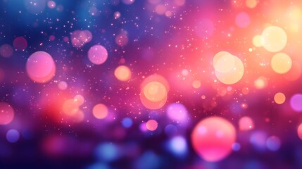 Poster - Captivating cosmic backdrop of shimmering luminous lights and glittering scintillating sparkles against a mesmerizing ethereal atmosphere of mystery and magic  An enchanting