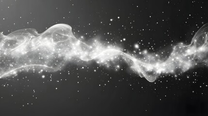Aufkleber - Captivating Cosmic Swirls Ethereal Nebula Shimmering in the Expansive Universe  Mesmerizing interstellar clouds of cosmic dust and gas