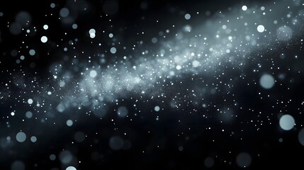Aufkleber - Captivating image of a magical snow blizzard swirling and glittering in an ethereal dreamlike winter wonderland  The delicate snowflakes dance and shine creating a mesmerizing fantastical atmosphere