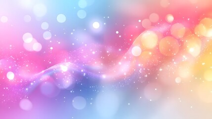 Aufkleber - Enchanting abstract background with shimmering bokeh lights glittering sparkles and ethereal rainbow colors creating a dreamy whimsical and visually striking atmosphere for use in holiday party