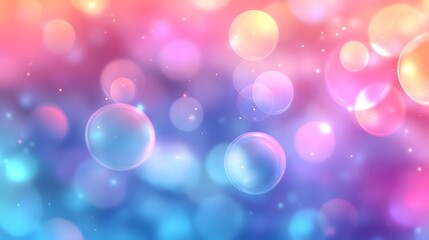 Fototapete - Ethereal and Mystical Glowing Lights Shimmering Glitter and Kaleidoscopic Reflections in a Vibrant Colorful and Abstract Digital Art Backdrop  Perfect for Magical Dreamy