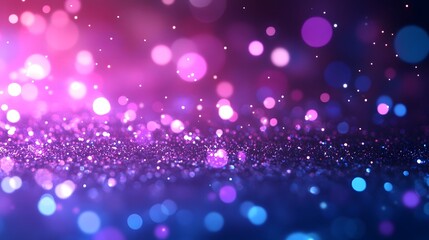 Aufkleber - Mesmerizing abstract background with swirling multicolored glitter sparkles and blurred bokeh lights creating a magical fantasy like atmosphere perfect for festive holiday special events