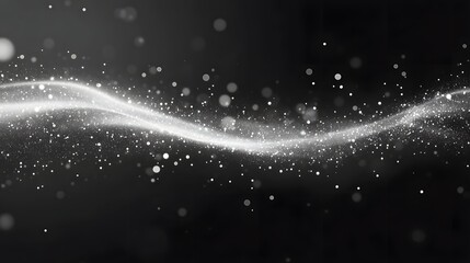 Leinwandbilder - Mesmerizing and ethereal abstract background featuring swirling luminous waves of cosmic energy and light  This dynamic fluid composition creates a sense of movement depth and transcendence