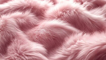 Wall Mural - Soft Pink Fur Texture Background Image