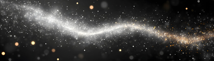 Aufkleber - Mesmerizing Cosmic Wonderland   Glowing Nebula and Starlit Galaxy in Majestic Interstellar Space Background  Ethereal dreamlike scene of luminous celestial phenomena in deep space