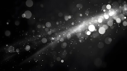 Poster - Mesmerizing night sky filled with a glowing galaxy twinkling stars and other cosmic wonders  Serene and ethereal atmosphere creating a sense of wonder and mystery about the vastness of the universe