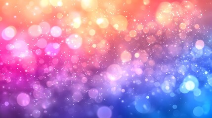 Fototapete - Mesmerizing kaleidoscopic fireworks explosion with vivid chromatic bokeh lights sparkling glow effects and a vibrant spectrum of colors  Abstract digital art background with a festive magical