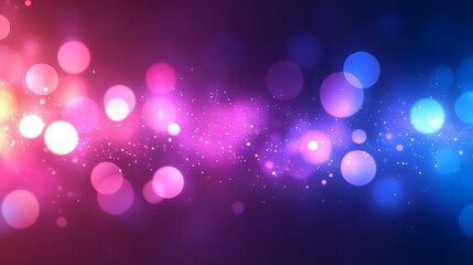 Leinwandbilder - Vibrant and Mesmerizing Abstract Background with Radiant Bokeh Lights Shimmering Glitter and Iridescent Illumination  Ethereal Luminous and Visually Captivating Backdrop for Design Presentations