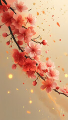 Wall Mural - Pink Cherry Blossoms in Spring