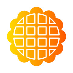 Wall Mural - pineapple tart gradient icon