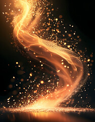 Poster - Golden Sparkles and Fire