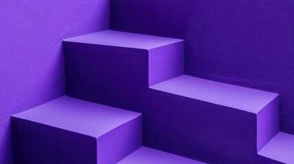 Wall Mural - Matte purple surface with gentle shadows and minimalist textures