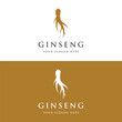 © Mujiyono - Logo design and natural ginseng herb plant leaves. Logo for business, herbs, flowers.
