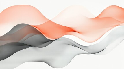 Poster - Elegant pencil stroke gradient with fluid curves creating a serene and artistic composition for artistic appreciation