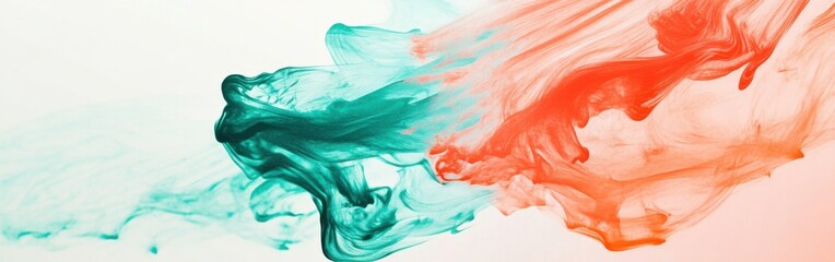 Poster - Abstract pencil strokes blend colors in a harmonious composition