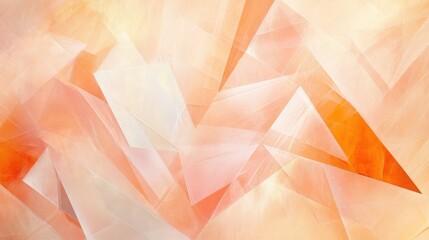 Poster - Abstract design featuring overlapping translucent shapes in warm tones with dynamic textures and light interplay