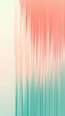 Poster - Gentle aquamarine and coral pink streaks create a tranquil modern backdrop for relaxation and inspiration