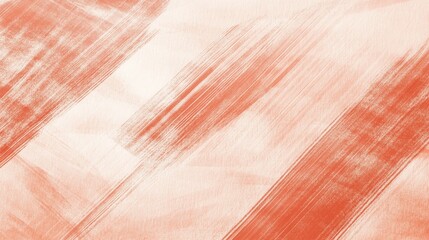 Poster - Elegant background of coral tones with blurred strokes creating a serene atmosphere