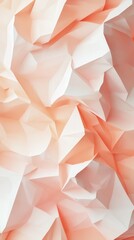 Aufkleber - Abstract low-poly texture in soft coral and cream tones creates an elegant and warm atmosphere for design projects