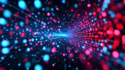 Wall Mural - dynamic digital abstract background designed for technological operations.