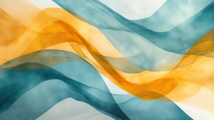 Fototapete - Abstract composition of soft pencil strokes in vibrant colors creating a fluid and dynamic design