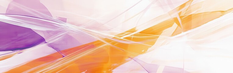 Aufkleber - Muted lavender and amber abstract artwork showcasing soft blending and flowing lines for a calming atmosphere