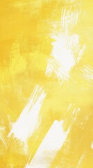 Poster - Soft pastel yellow textured background with subtle white brush strokes for creative design projects