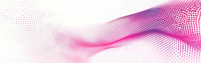 Aufkleber - Vibrant halftone design in bright fuchsia creating a dynamic and energetic visual experience for contemporary art