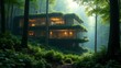 © goodskin - Ultra-Realistic Transparent Hidden House in the Forest