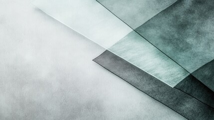 Poster - Exploration of minimalist pencil strokes with a gradient effect on layered translucent paper textures