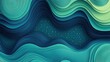 © Faizan - A high-resolution abstract design of wavy lines and circles in blue and green tones.