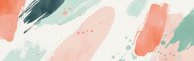 Fototapete - Minimalist pencil strokes create a serene atmosphere with pastel colors for a calming aesthetic