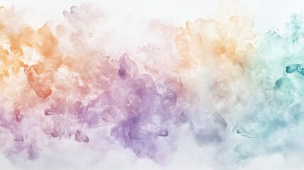 Fototapete - Soft pastel ethereal bokeh creates a dreamy atmosphere with flowing colors at dawn