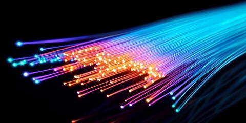 Colorful depiction of various optical fiber cable designs.