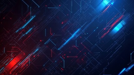 A futuristic representation of a digital network in vivid colors.