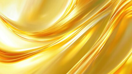 Fototapete - Textured background with vibrant gold and yellow waves creating a warm and luminous atmosphere ideal for various design applications