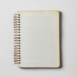 © vadosloginov - Notebook with spiral binding and blank pages lying on a flat surface ready for notes and creative ideas