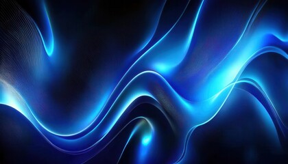 futuristic abstract blue light wave texture with smooth flowing curves and glowing neon effect for technology and design

