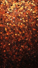 Fototapete - Warm amber and burnt orange sparkles create a mesmerizing background effect during a festive celebration