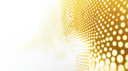 Leinwandbilder - Radiant yellow halftone dots create a vibrant transitioning effect on a bright background