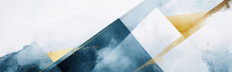 Poster - Elegant minimalist design featuring geometric shapes in a soothing color palette with soft textures and gradients