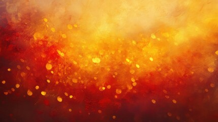 Leinwandbilder - Bright fiery bokeh effect showcasing vibrant crimson and golden hues in a mesmerizing backdrop
