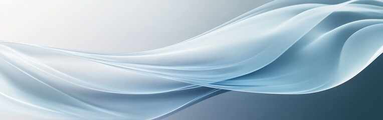 Aufkleber - Smooth icy gradient texture with flowing curves creating a serene and cool background for design or artistic projects