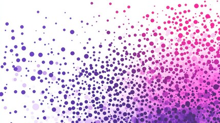 Leinwandbilder - Vibrant pink halftone gradient creating a dynamic visual effect with dotted patterns across the canvas