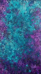 Aufkleber - Bold turquoise and purple abstract background with a dynamic texture showcasing vibrant colors and depth