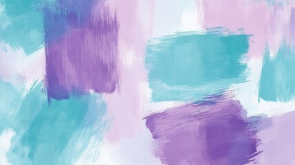 Aufkleber - Soft pencil strokes create a calming backdrop with large brush marks in shades of purple and teal