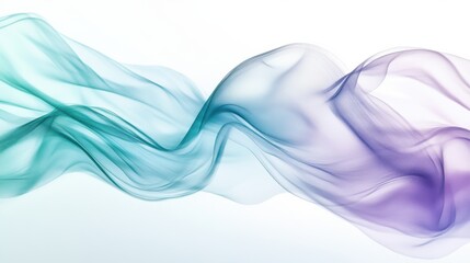 Poster - Soft pencil strokes create a delicate flow of colors on a clean white canvas in an artistic expression